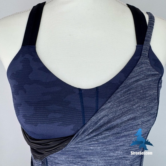 1139 lululemon Run For Gold Tank - Size 6 - Heathered Deep Navy - Picture 6 of 15